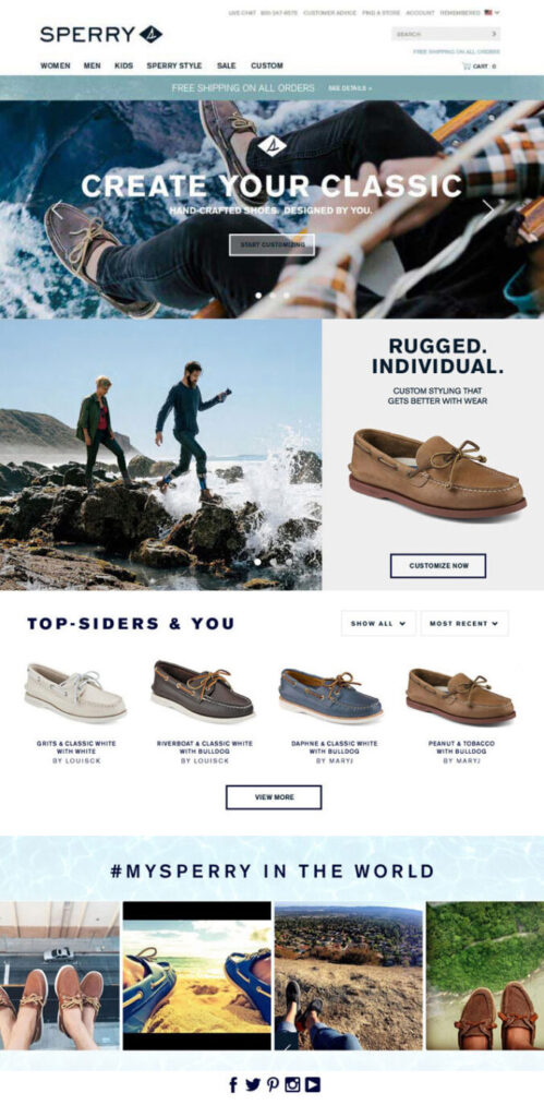 Sperry Website Concept